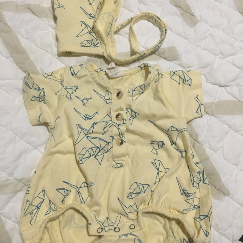 Kate Quinn paper cranes bubble henley + pixie hat